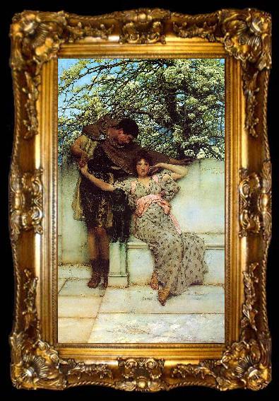 framed  Alma Tadema Promise of Spring, ta009-2